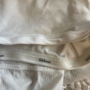 Lululemon pace rival skirt white